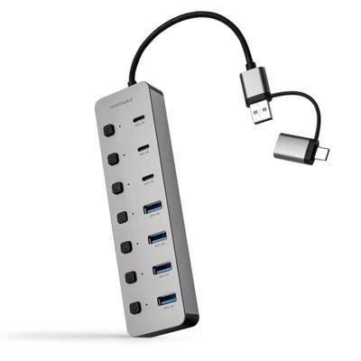 HUB NANOCABLE USB-C/A 4xUSB-A+3USB-C+USB-C 5V