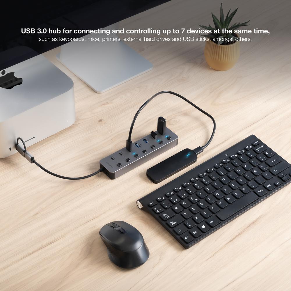 HUB NANOCABLE USB-C/A 4xUSB-A+3USB-C+USB-C 5V
