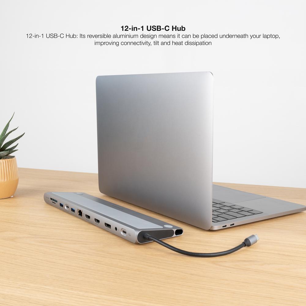 DOKING NANOCABLE 3xUSB-A+USB-C+PD+2xHDMI+DP+RJ45+SD