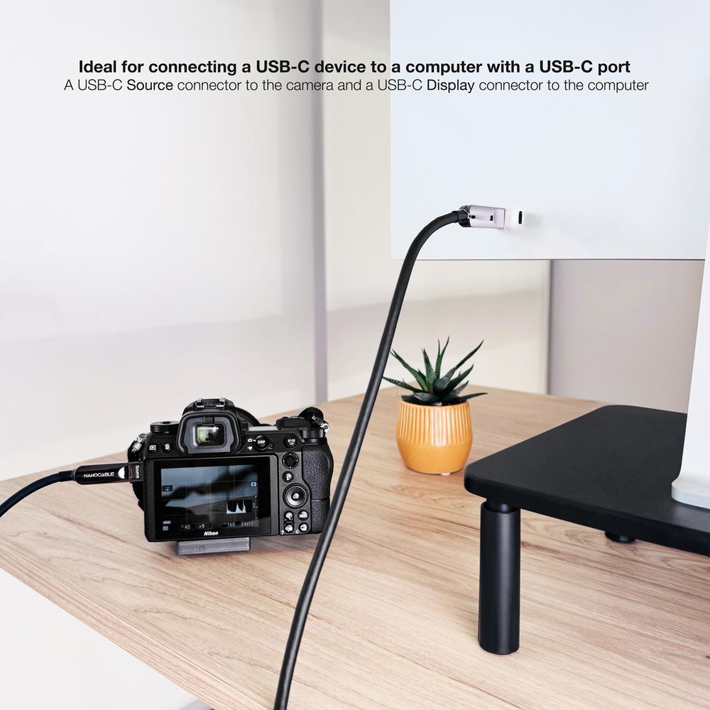 CABLE NANOCABLE USB3.2 GEN2x1 AOC 60W 8K 5M FIBRA OPTICA UNIDIRECCIONAL