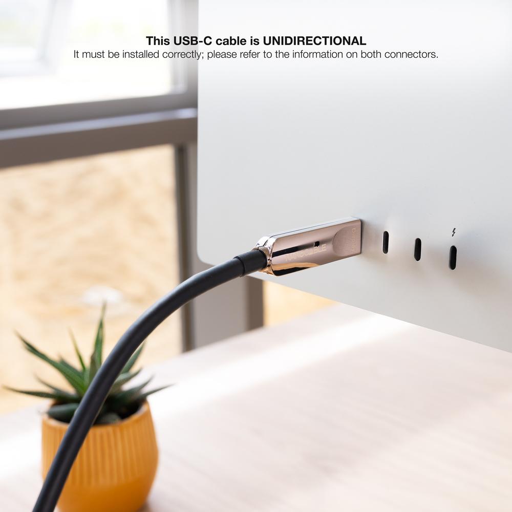 CABLE NANOCABLE USB3.2 GEN2x1 AOC 60W 8K 5M FIBRA OPTICA UNIDIRECCIONAL