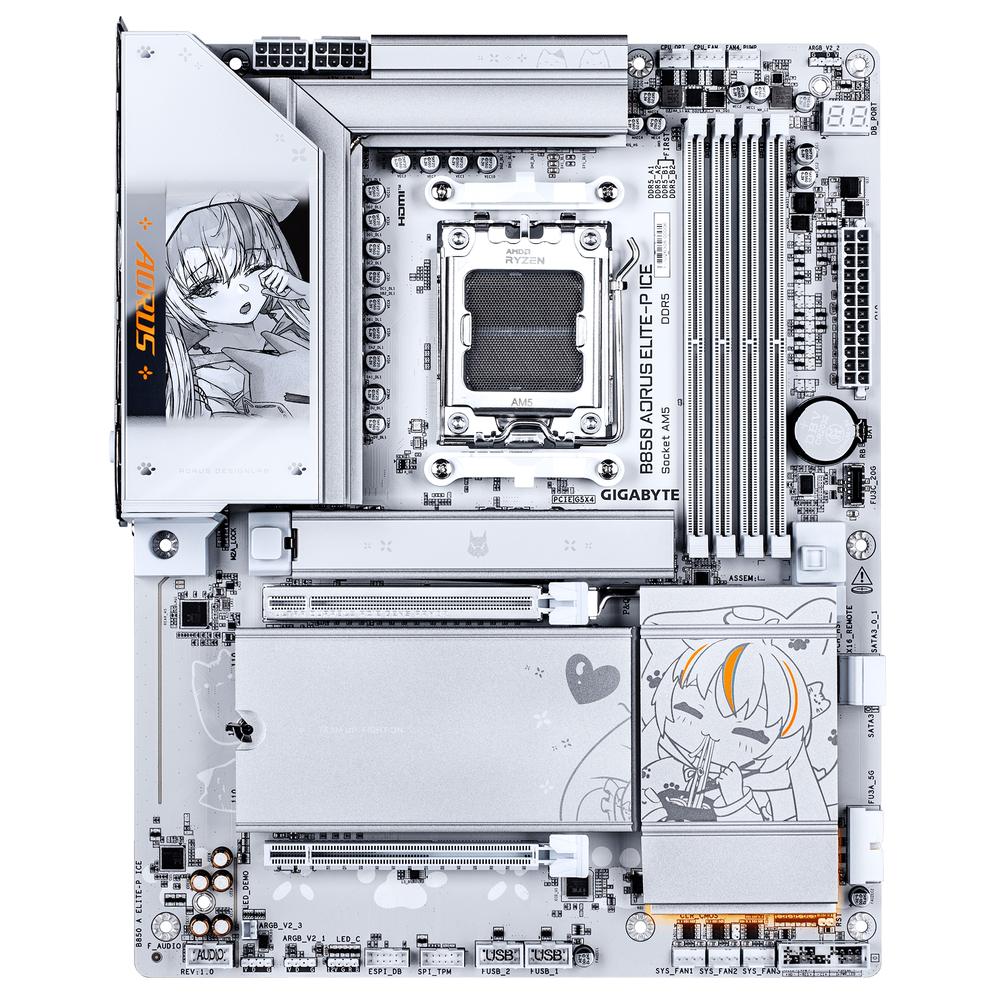 PLACA BASE GIGABYTE B850 A ELITE-P ICE AM5 ATX/ 4X DDR5
