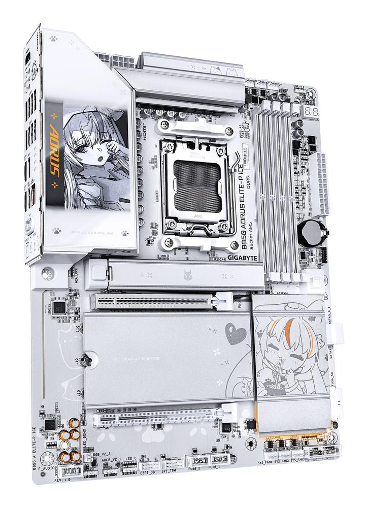 PLACA BASE GIGABYTE B850 A ELITE-P ICE AM5 ATX/ 4X DDR5
