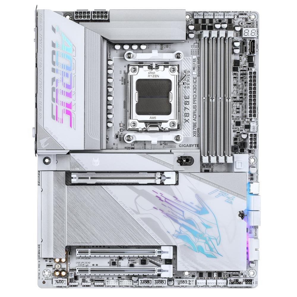 PLACA BASE GIGABYTE X870E A PRO X3D ICE AM5 ATX/ 4X DDR5