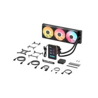 KIT REFRIGERACION LIQUIDA CORSAIR iCUE LINK TITAN II 360 RX LCD RGB 3X 120MM NEGRO