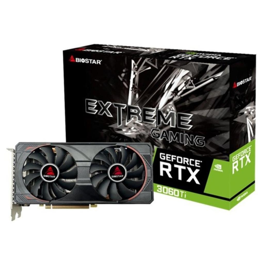 TARJETA GRAFICA BIOSTAR RTX 3060 TI 8GB GDDR6/ 3X DP/ 1X HDMI PCI EXPRESS 4.0