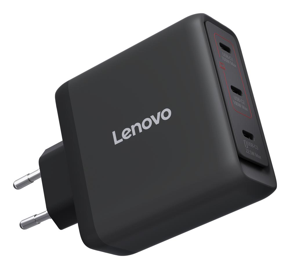 CARGADOR DE PARED LENOVO 40AW100BEU 100W 3X USB TIPO C NEGRO