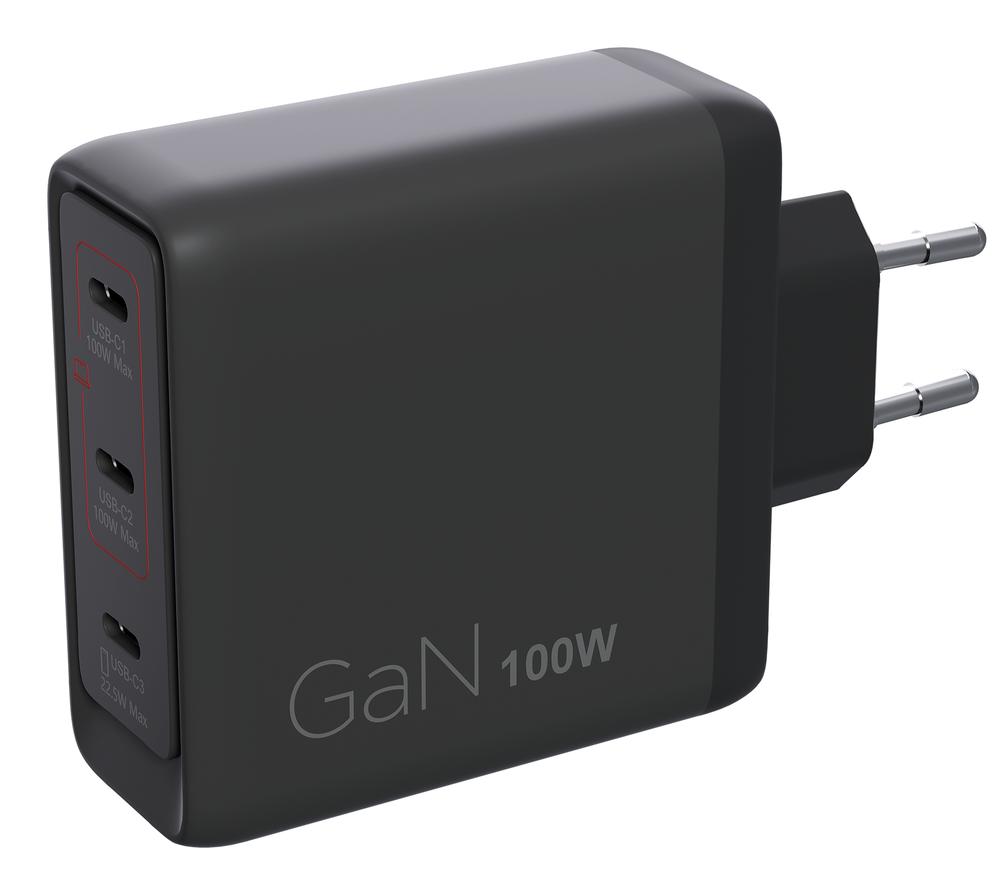 CARGADOR DE PARED LENOVO 40AW100BEU 100W 3X USB TIPO C NEGRO