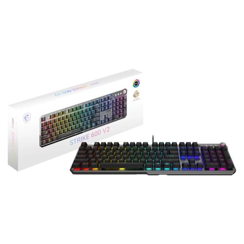 TECLADO GAMING MSI STRIKE 600 V2 SILENT GRIS