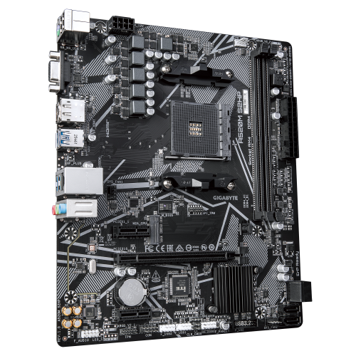 PLACA BASE GIGABYTE A520M S2HP AM4 MATX/ 2X DDR4