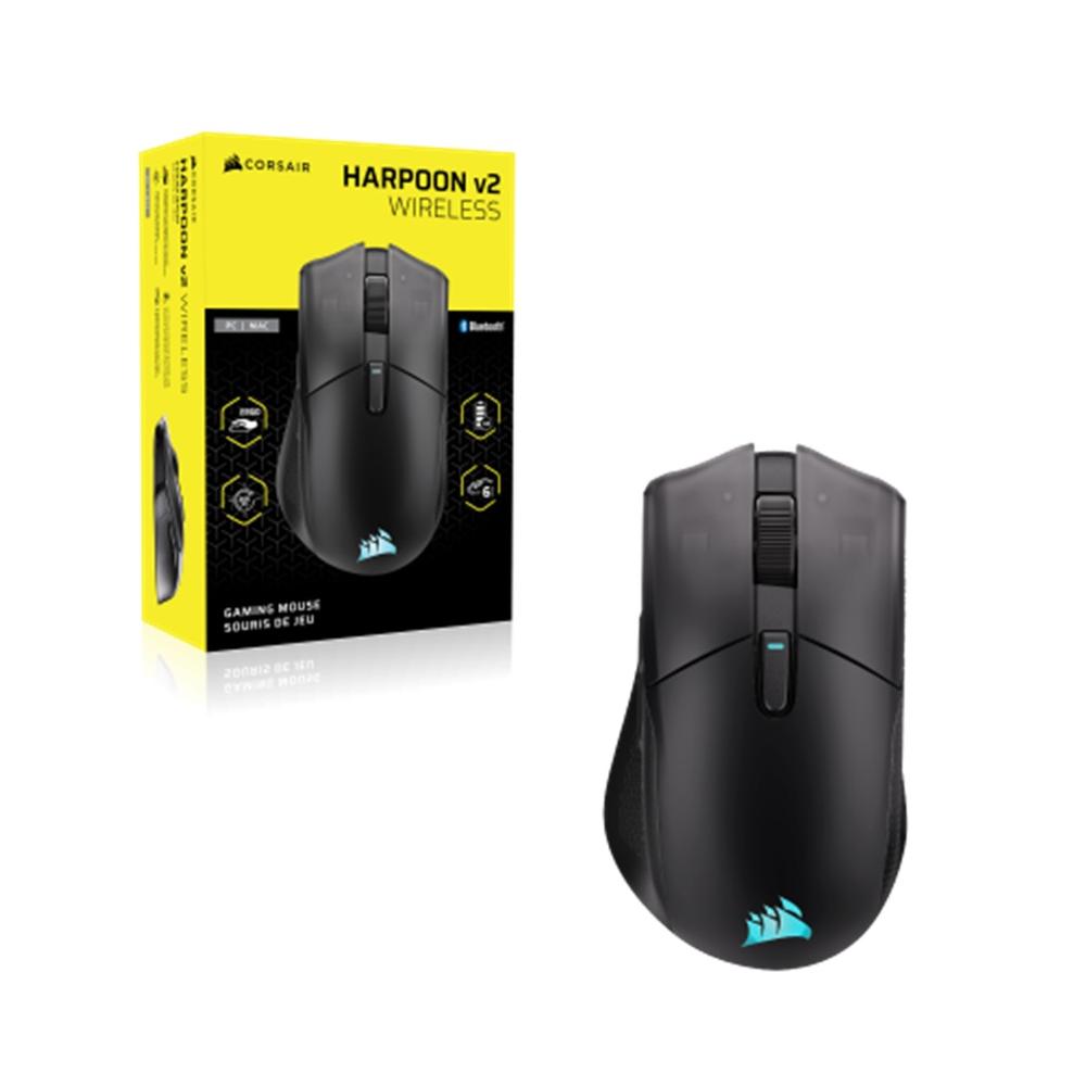 RATON INALAMBRICO GAMING CORSAIR HARPOON V2 RGB NEGRO
