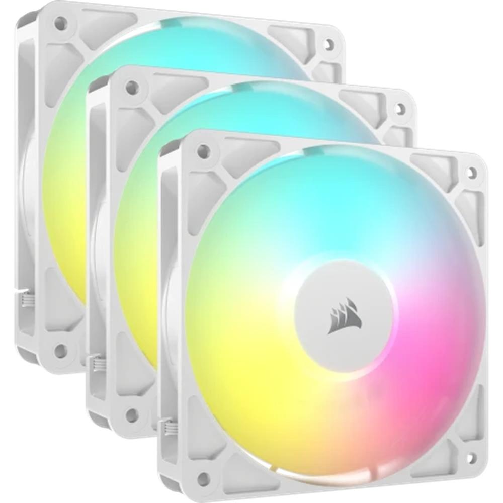 VENTILADOR CAJA CORSAIR RS120 ARGB 3X 120MM BLANCO