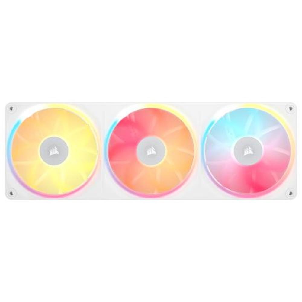 VENTILADOR CAJA CORSAIR ICUE LINK LX360 RGB 3X 120MM BLANCO