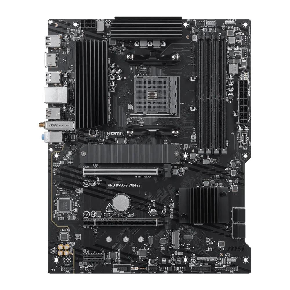 PLACA BASE MSI PRO B550-S WIFI6E DDR4 AM4 ATX/ 4X DDR4
