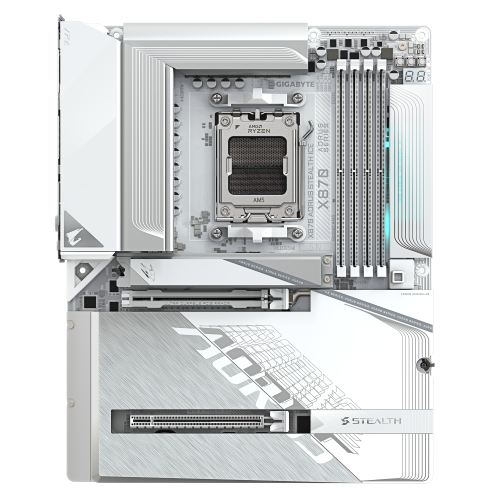 PLACA BASE GIGABYTE X870 AORUS STEALTH ICE AM5 ATX/ 4X DDR5