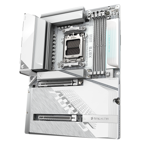 PLACA BASE GIGABYTE X870 AORUS STEALTH ICE AM5 ATX/ 4X DDR5