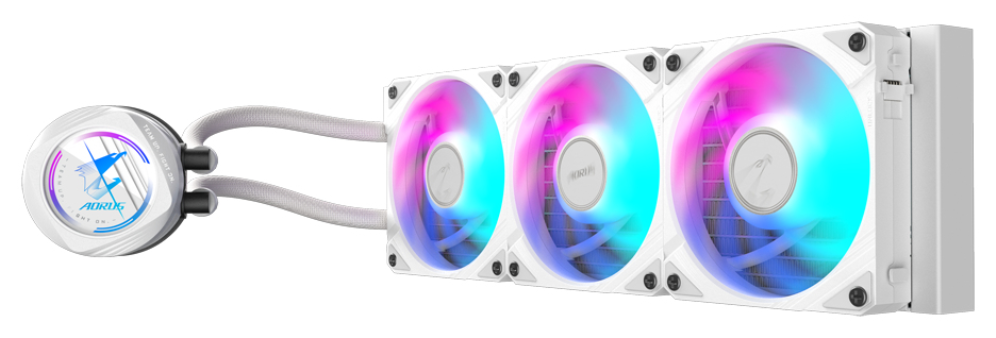 KIT REFRIGERACION LIQUIDA GIGABYTE AORUS WATERFORCE II 360 ICE ARGB 3X 120MM BLANCO