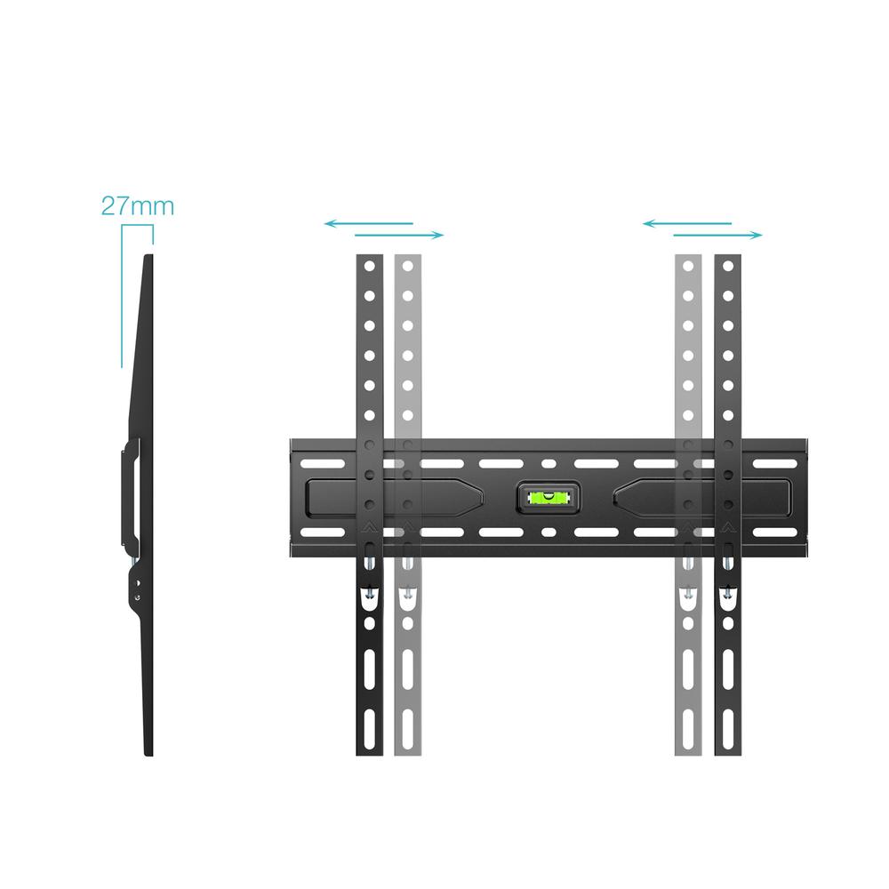 SOPORTE PARED TOOQ VESA HASTA 75" 400X400MM MAX 45KG