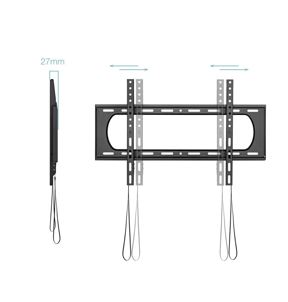 SOPORTE PARED TOOQ VESA HASTA 80" 600X400MM MAX 80KG