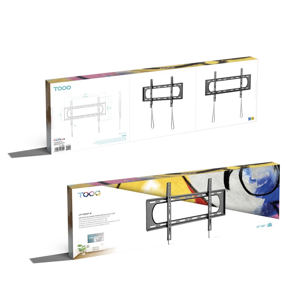 SOPORTE PARED TOOQ VESA HASTA 80" 600X400MM MAX 80KG