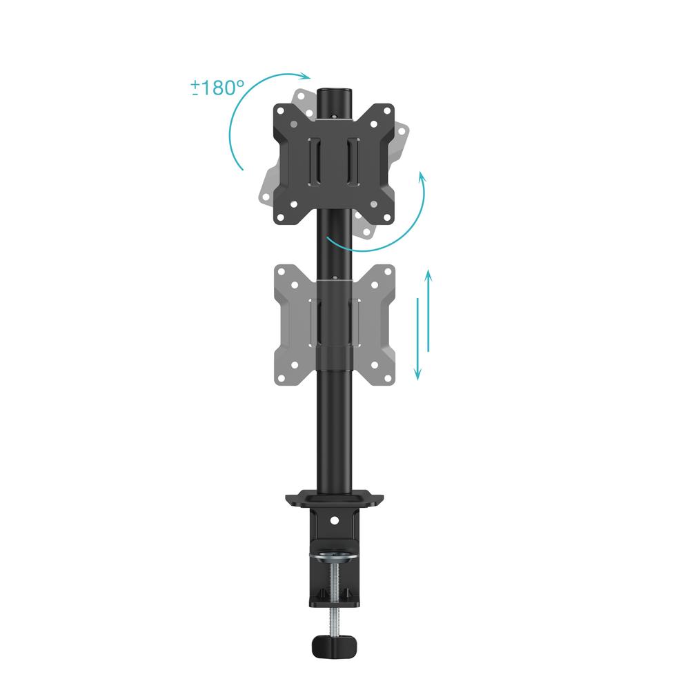 SOPORTE MESA TOOQ VESA HASTA 32" 100X100MM MAX 10KG