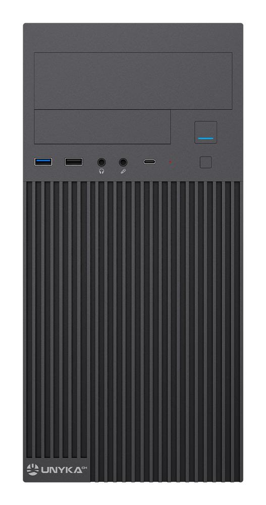 CAJA ORDENADOR SEMITORRE UNYKACH C260 MATX NEGRA 500W