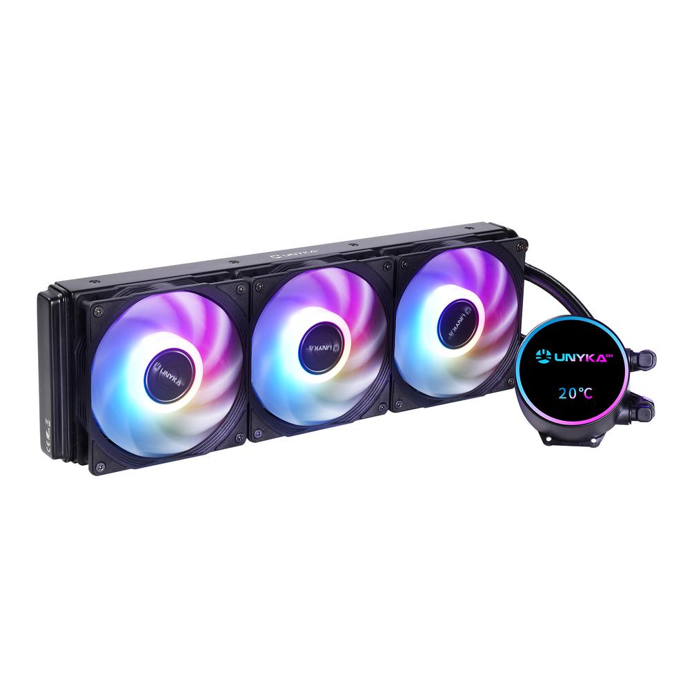 KIT REFRIGERACION LIQUIDA UNYKAch AQUASTORM NEO 360 ARGB 3X 120MM NEGRO