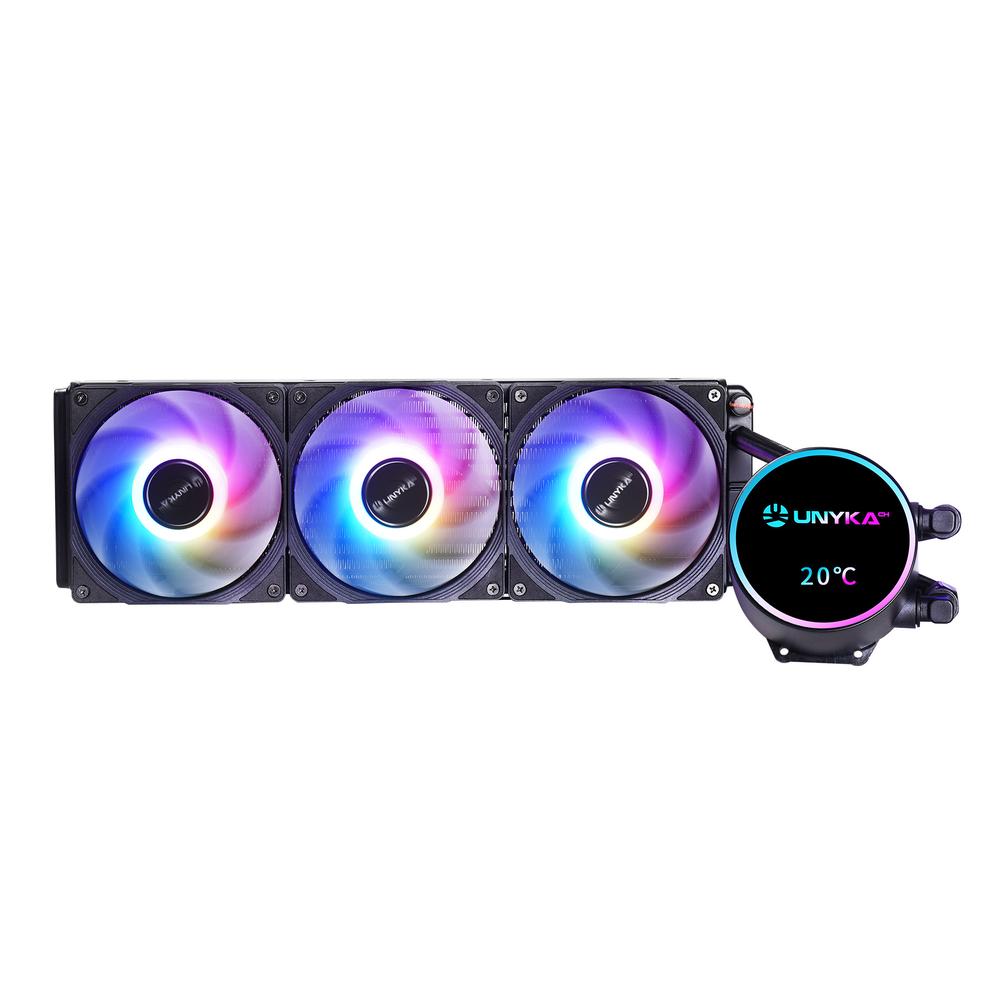 KIT REFRIGERACION LIQUIDA UNYKAch AQUASTORM NEO 360 ARGB 3X 120MM NEGRO