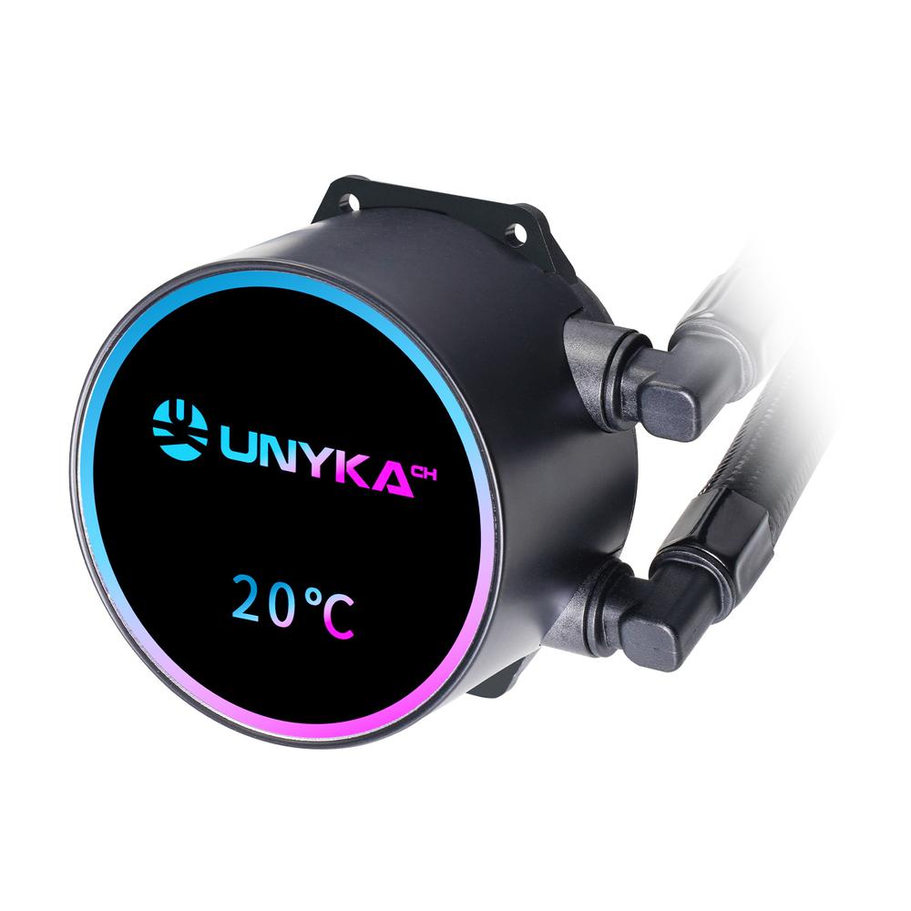 KIT REFRIGERACION LIQUIDA UNYKAch AQUASTORM NEO 360 ARGB 3X 120MM NEGRO