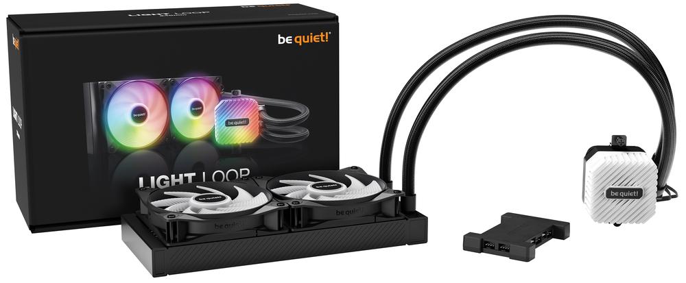 KIT REFRIGERACION LIQUIDA BE QUIET! LIGHT LOOP ARGB 2X 120MM NEGRO