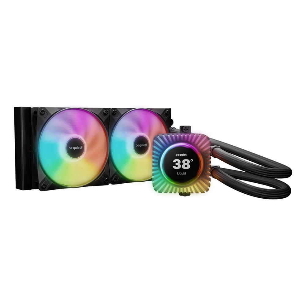 KIT REFRIGERACION LIQUIDA BE QUIET! LIGHT LOOP IO LCD ARGB 2X 120MM NEGRO