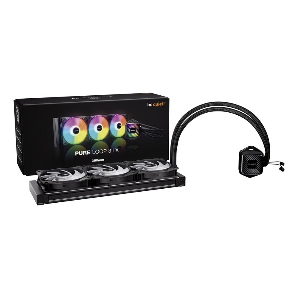 KIT REFRIGERACION LIQUIDA BE QUIET! PURE LOOP 3LX 3X 120MM NEGRO