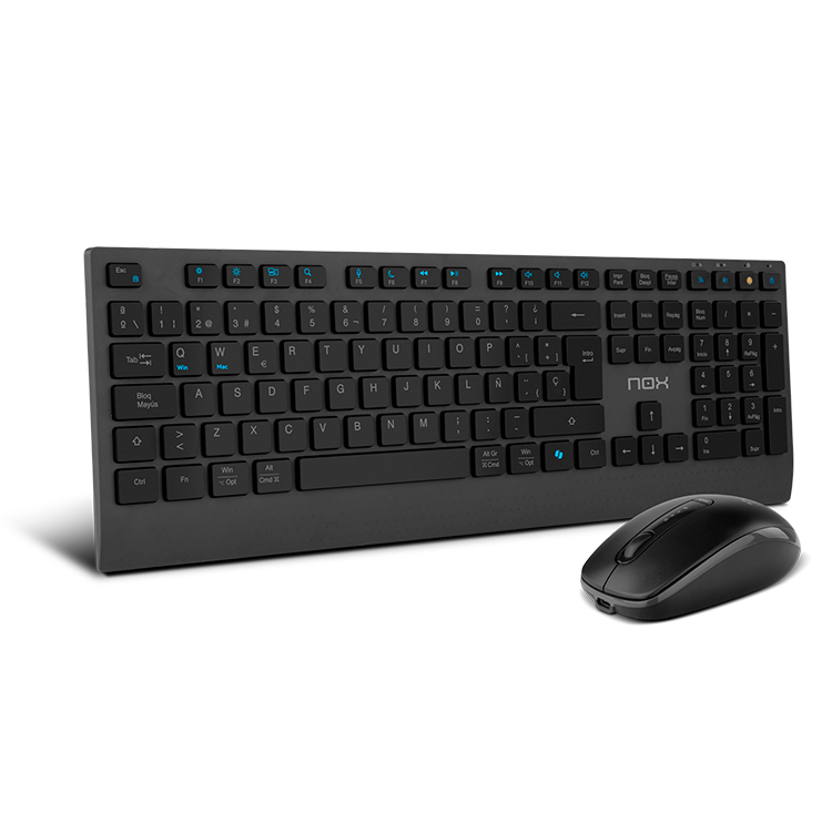 TECLADO + RATON NOX LITE DUO INALAMBRICO NEGRO