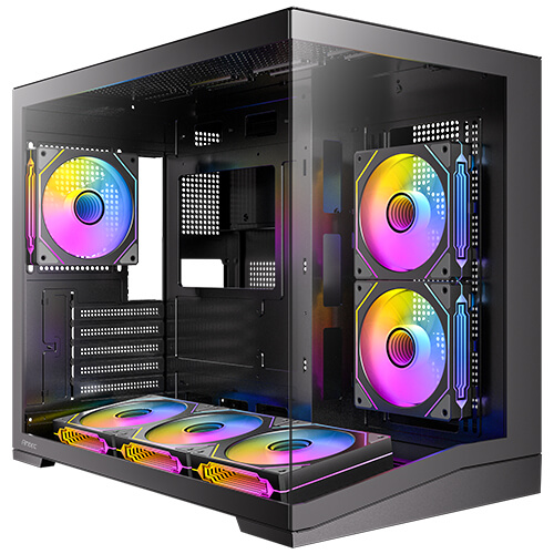 CAJA ORDENADOR GAMING ANTEC CX M3 MATX ARGB CRISTAL TEMPLADO NEGRA
