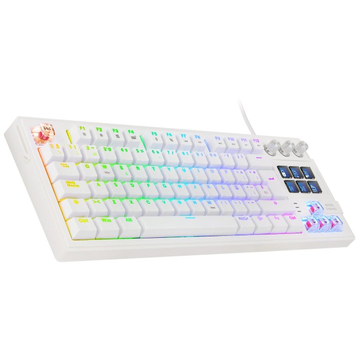TECLADO MARS GAMING MKMASTERWES RGB BLANCO