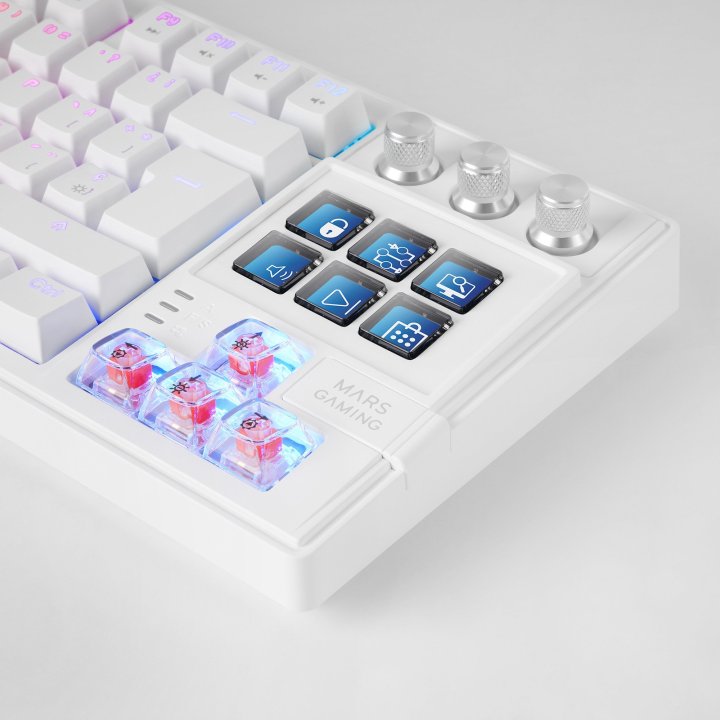 TECLADO MARS GAMING MKMASTERWES RGB BLANCO