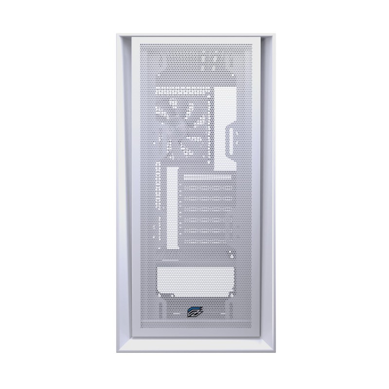 CAJA ORDENADOR GAMING EINAREX P600 CORE ATX CRISTAL TEMPLADO BLANCA