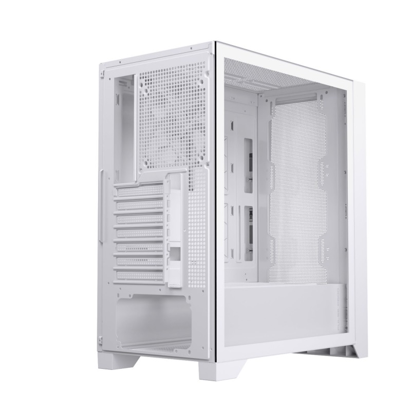 CAJA ORDENADOR GAMING EINAREX P600 CORE ATX CRISTAL TEMPLADO BLANCA