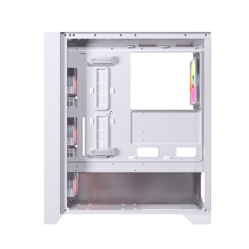 CAJA ORDENADOR GAMING EINAREX P600 RGB ATX CRISTAL TEMPLADO BLANCA