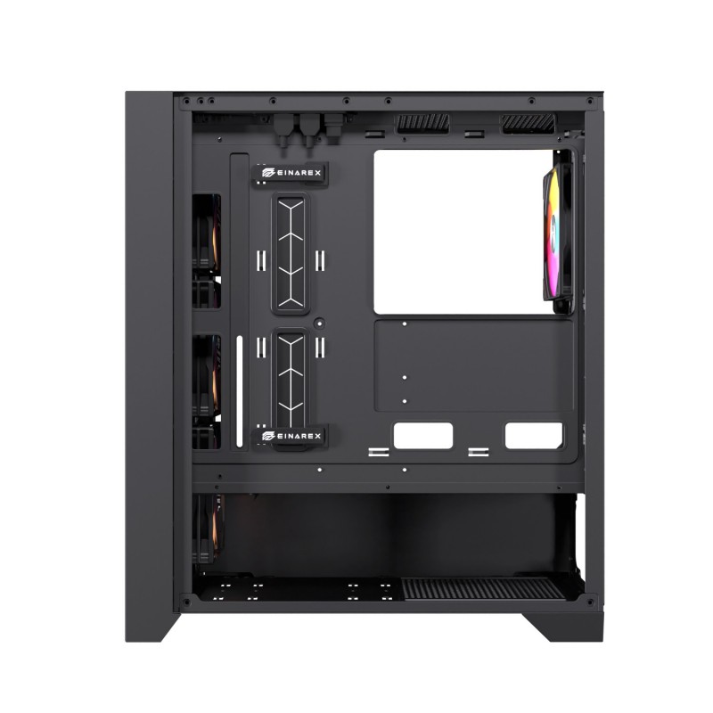 CAJA ORDENADOR GAMING EINAREX P600 RGB ATX CRISTAL TEMPLADO NEGRA
