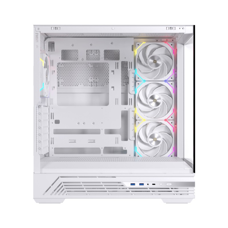 CAJA ORDENADOR GAMING EINAREX S800 RGB ATX CRISTAL TEMPLADO BLANCA
