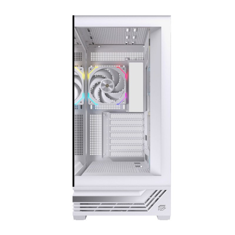 CAJA ORDENADOR GAMING EINAREX S800 RGB ATX CRISTAL TEMPLADO BLANCA