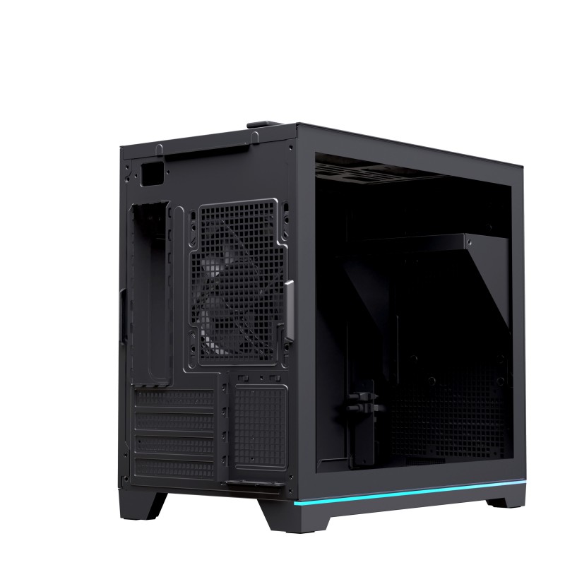 CAJA ORDENADOR GAMING EINAREX PM300 CORE MATX CRISTAL TEMPLADO NEGRA