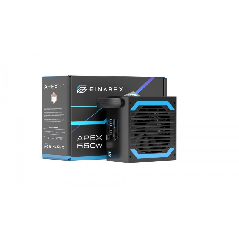 FUENTE ALIMENTACION EINAREX APEX L1 ATX 650W NEGRA