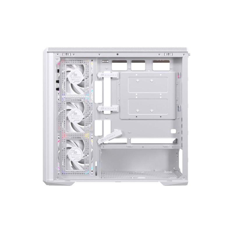 CAJA ORDENADOR GAMING EINAREX ZM800 RGB MATX CRISTAL TEMPLADO BLANCA