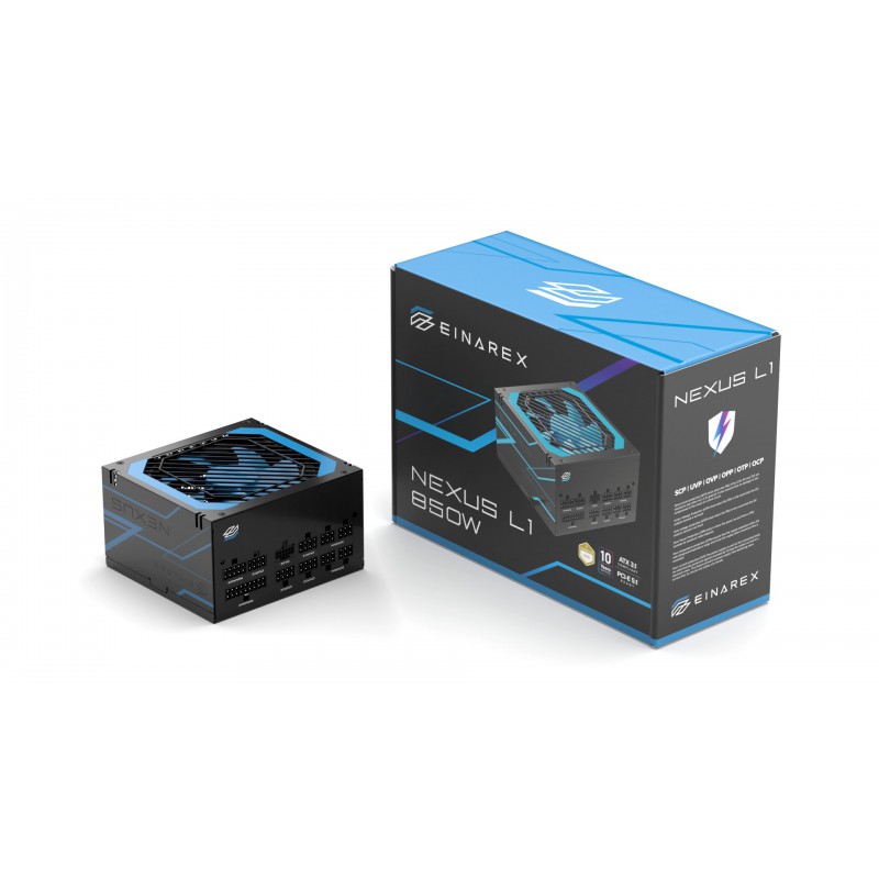 FUENTE ALIMENTACION EINAREX NEXUS L1 GAMING ATX 850W NEGRA