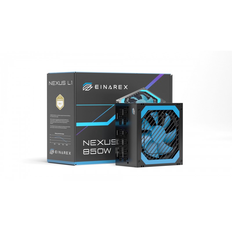 FUENTE ALIMENTACION EINAREX NEXUS L1 GAMING ATX 850W NEGRA
