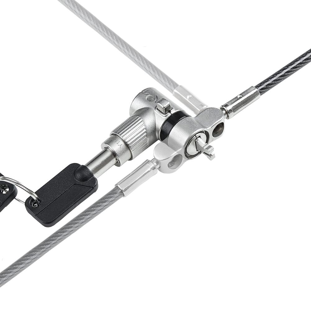 CABLE SEGURIDAD STARTECH 3 EN 1 PARA PORTATIL 1.8M