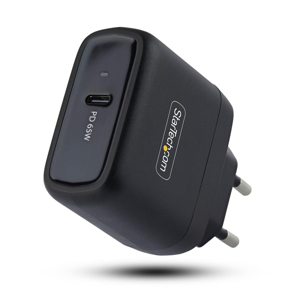 CARGADOR PARED STARTECH 65W 1X USB TIPO C NEGRO