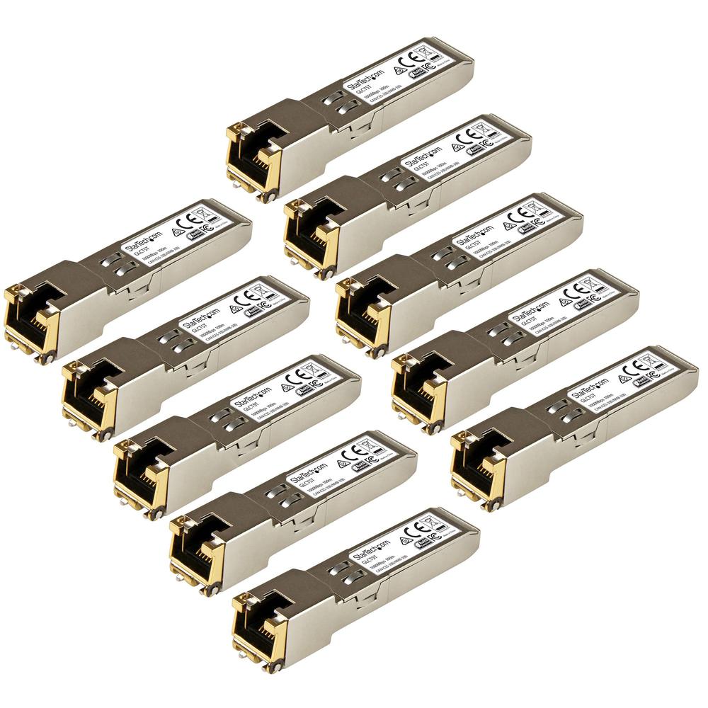 MODULO TRANSCEPTOR SFP STARTECH GLCT10PKST 10 UNIDADES